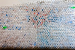 Test Wall - bottle bottoms